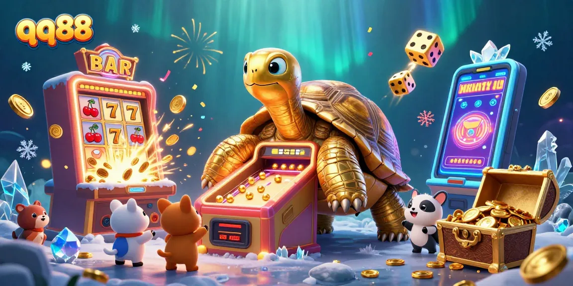 Experience the excitement of qq88's vibrant casino games, featuring unique characters and thrilling elements.