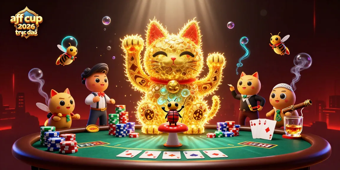 Place bets and engage in exciting action during the aff cup 2026 trực tiếp with vibrant casino-themed illustration.