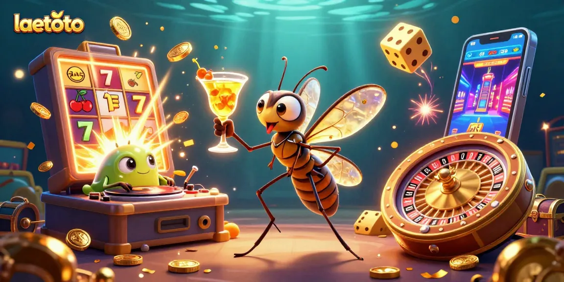 Experience laetoto's thrilling jackpots with vibrant casino elements and exciting characters.