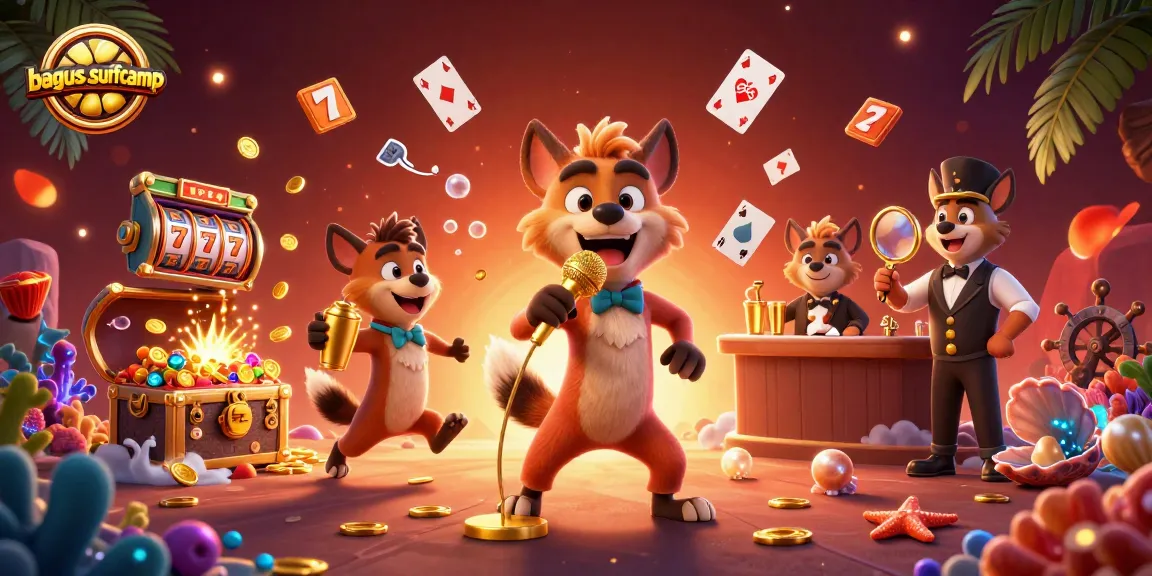 Experience the vibrant energy of bagus-surfcamp's casino with hyenas in action!