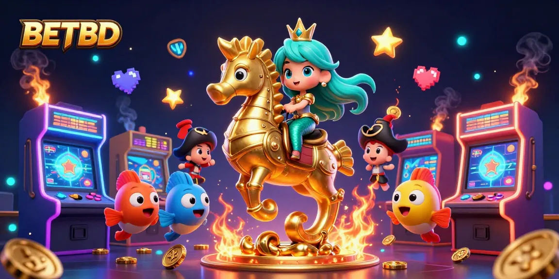 Experience thrilling gameplay at BETBD with vibrant 3D characters and dynamic casino elements.