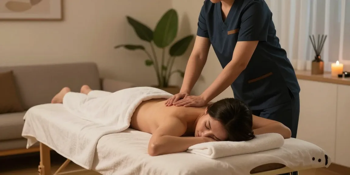 Experience 출장마사지 in a cozy home setting with a professional therapist.