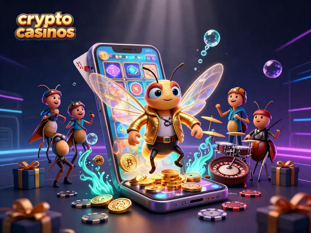 Engage with crypto casinos featuring vibrant characters, games, and exciting promotions.