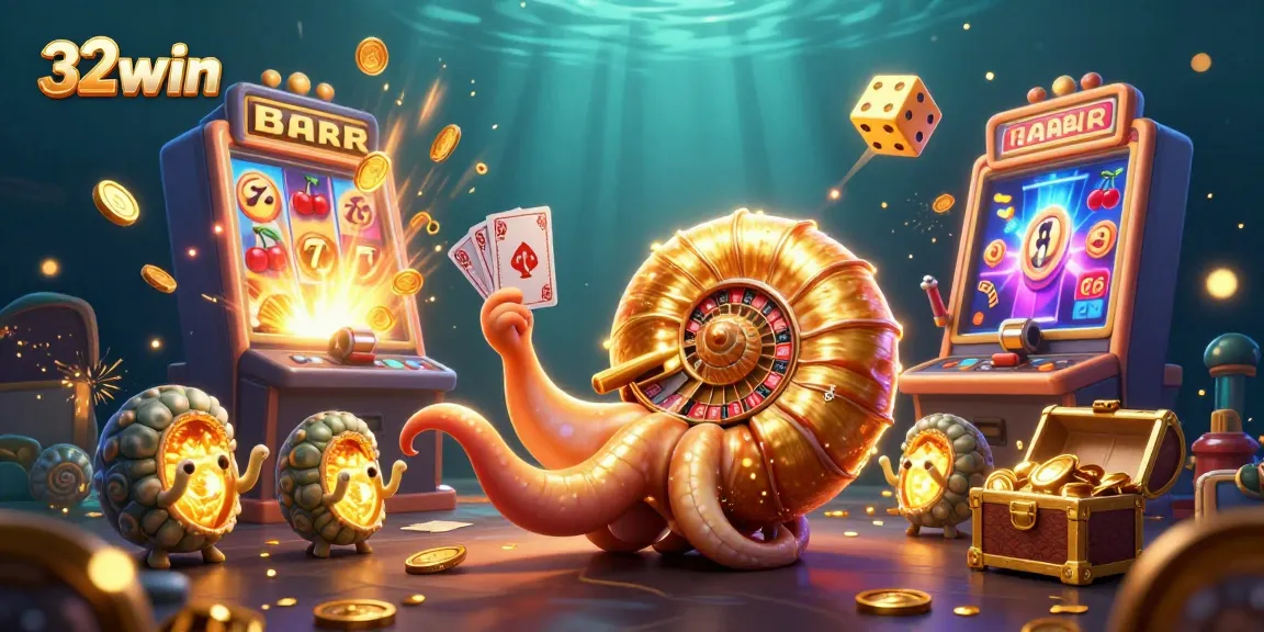 Engage in thrilling gameplay with 32win's vibrant casino action featuring slot machines and winning opportunities.