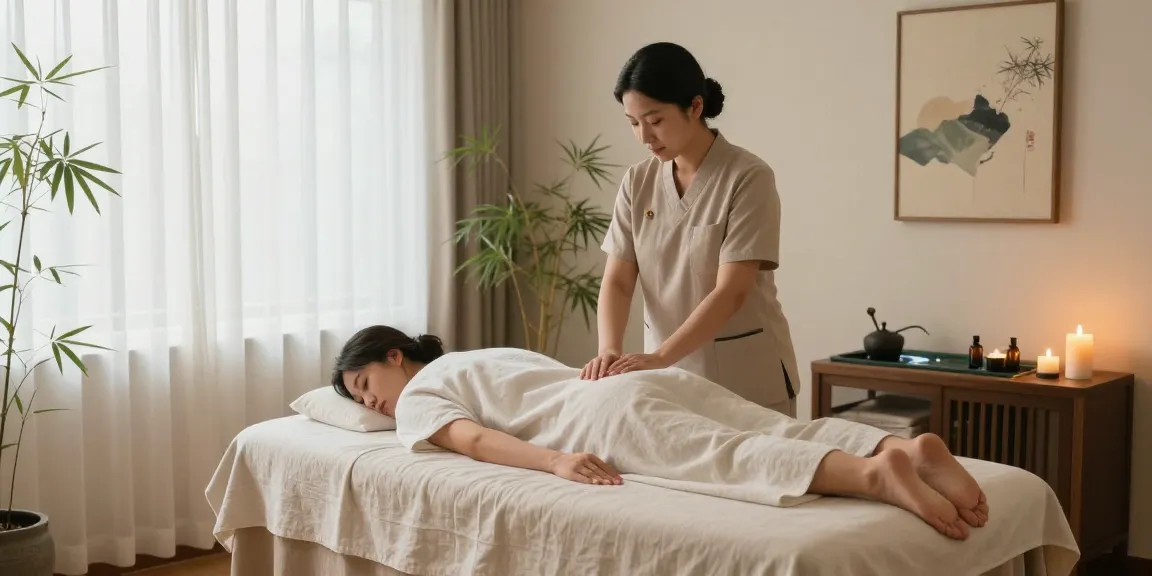 동탄출장마사지로 아로마와 캔들이 있는 평화로운 마사지 치료실에서 편안한 분위기를 조성합니다.