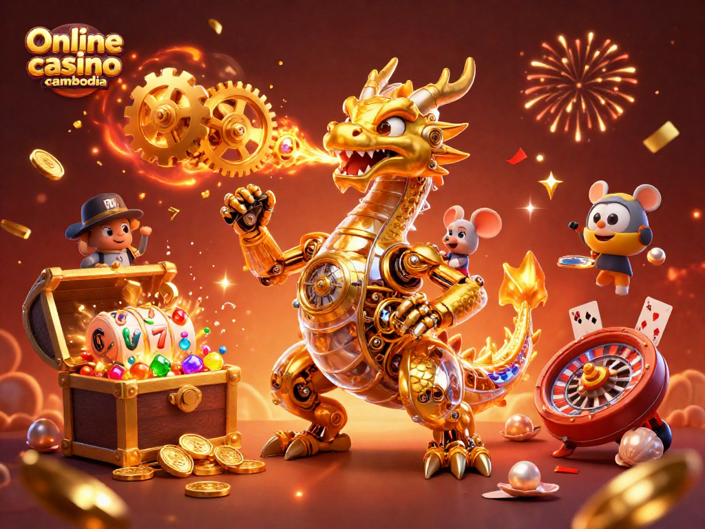 Experience the thrill of Online casino cambodia with dynamic 3D characters and vibrant casino elements.