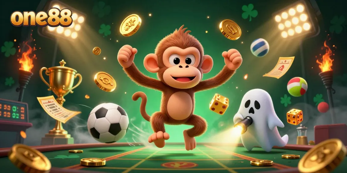 Experience dynamic betting action with one88 featuring exciting sports elements in a lively casino scene.