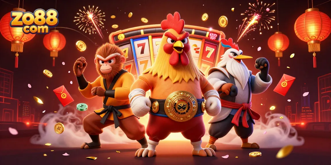 Engage with zo88 com's dynamic gaming experience featuring exciting slot reels and lively characters.