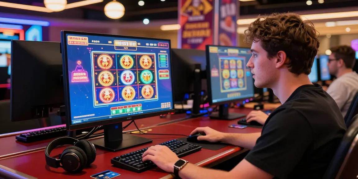 Engaging online experience at credit card casinos with player enjoying slot games and credit card options.