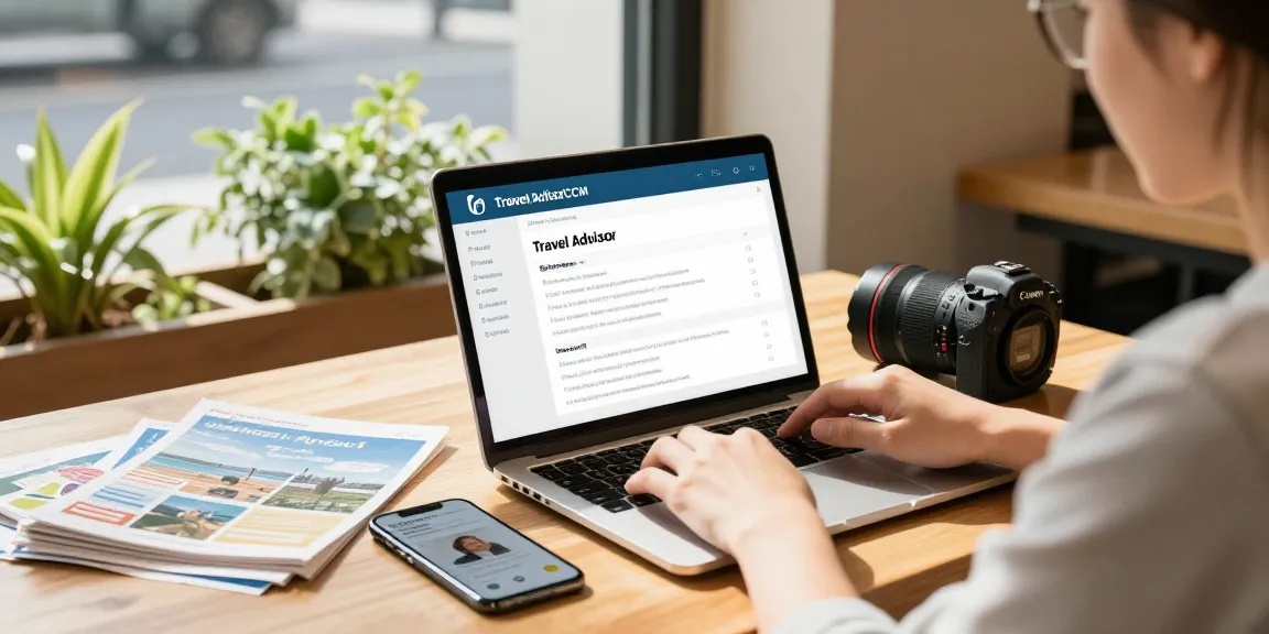 Travel advisor CRM software enhances client management for travel advisors in a modern coffee shop setting.