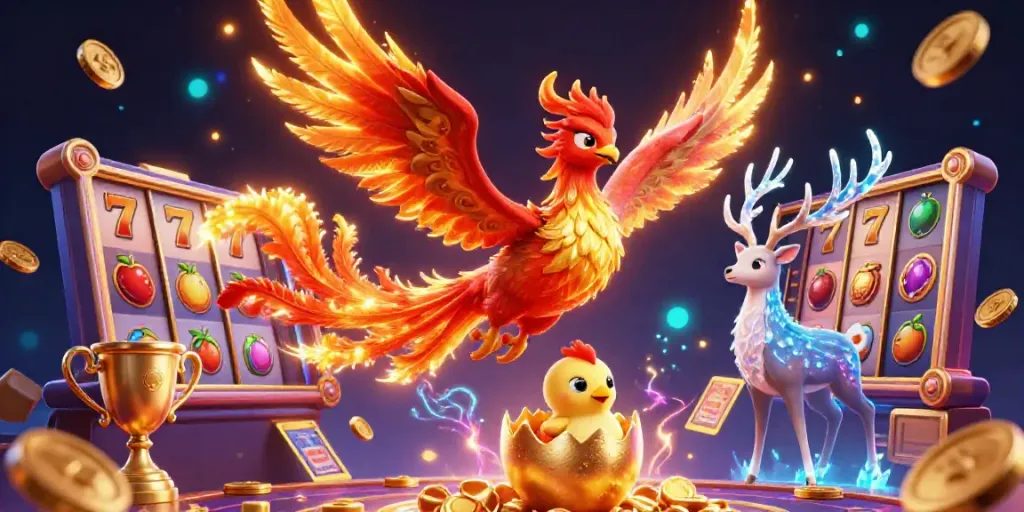 Experience exhilarating gameplay with 789win in this vibrant casino scene featuring dynamic slot action.
