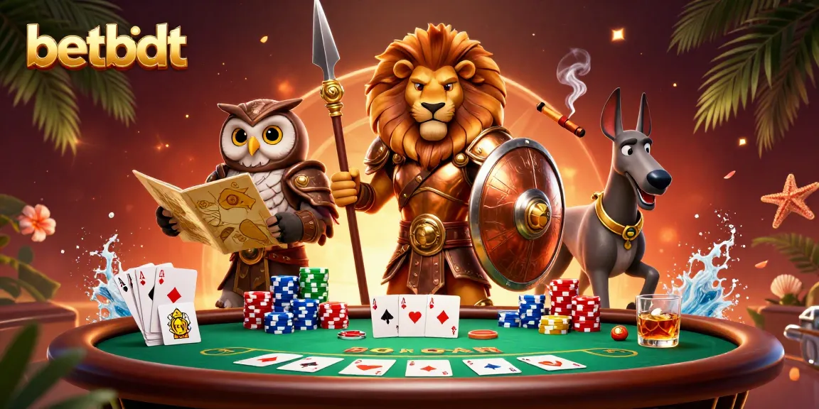 Experience thrilling poker action with betbdt in a vivid, dynamic casino scene.