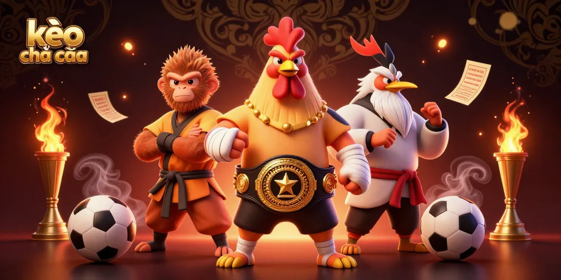 Bet on kèo nhà cái with dynamic sports betting characters and elements in an engaging illustration.