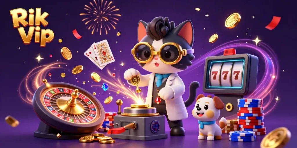 Experience thrilling moments with Rik Vip in a vibrant casino world filled with excitement and winning opportunities.
