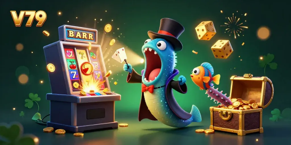 Experience exciting wins at V 79 with a magical eel, anglerfish, and treasure galore!