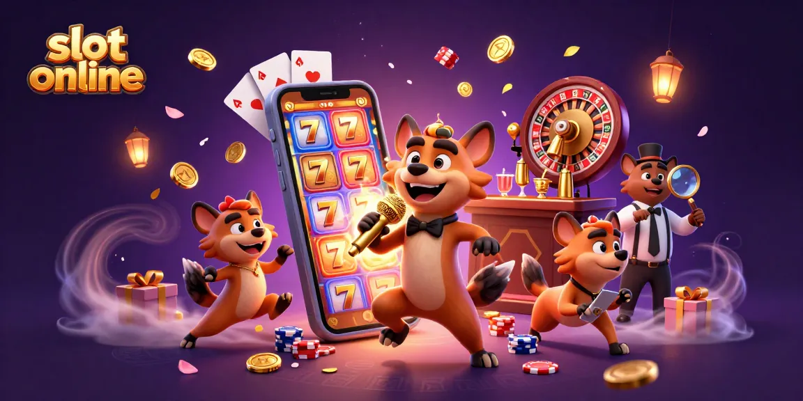 Menangkan permainan slot online dengan 3D kartun hyena yang menghibur di klub kasino
