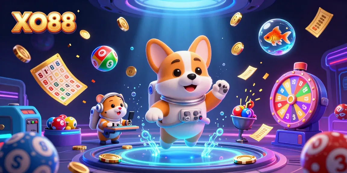 Win big with XO88 in an exciting cosmic casino adventure featuring playful cartoon characters.