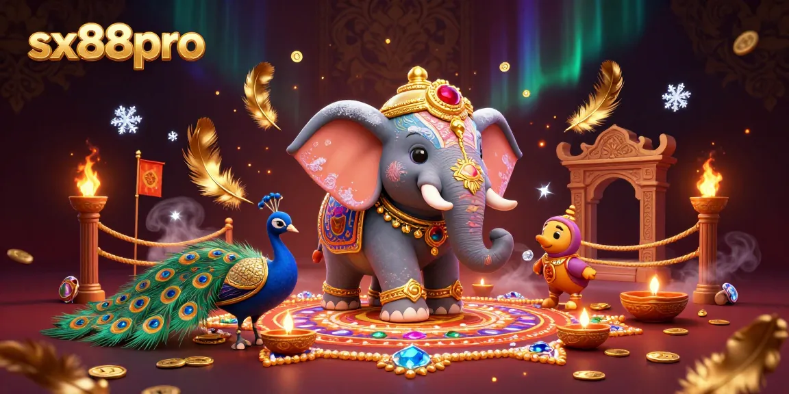 Engage with sx88pro's immersive online gaming experience, featuring vibrant characters and dynamic casino elements.