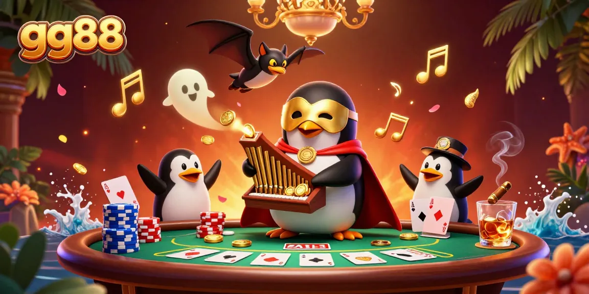 Experience thrilling gameplay at GG88 with an enchanting 3D vibrant casino scene filled with winning opportunities.
