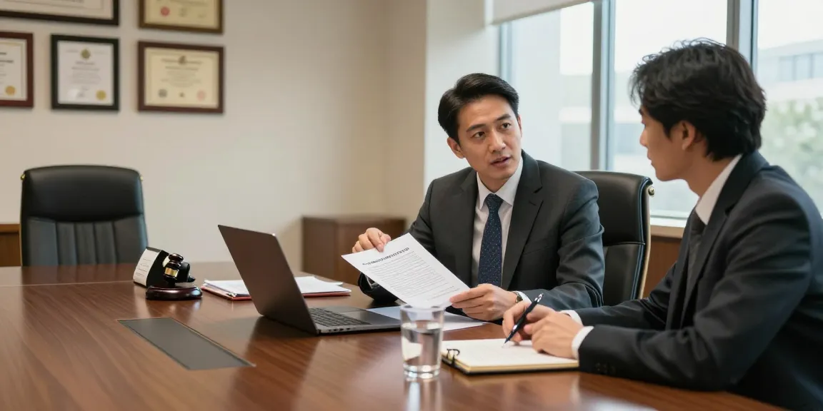 Client consultation with lawyer discussing legal strategies, see post for essential insights.