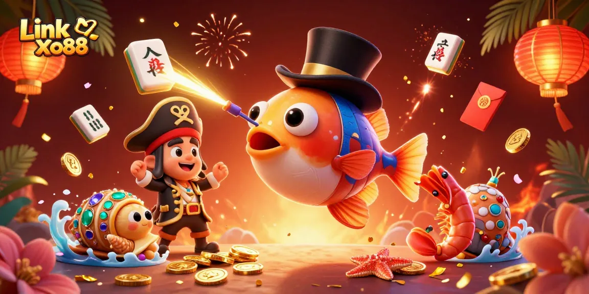 Engage with exciting gameplay at Link Xo88 featuring dynamic gambling elements and vibrant 3D cartoon characters.