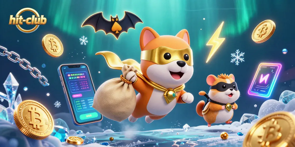 Experience the thrill of hit-club with a 3D superhero dog flying through a dynamic casino scene.