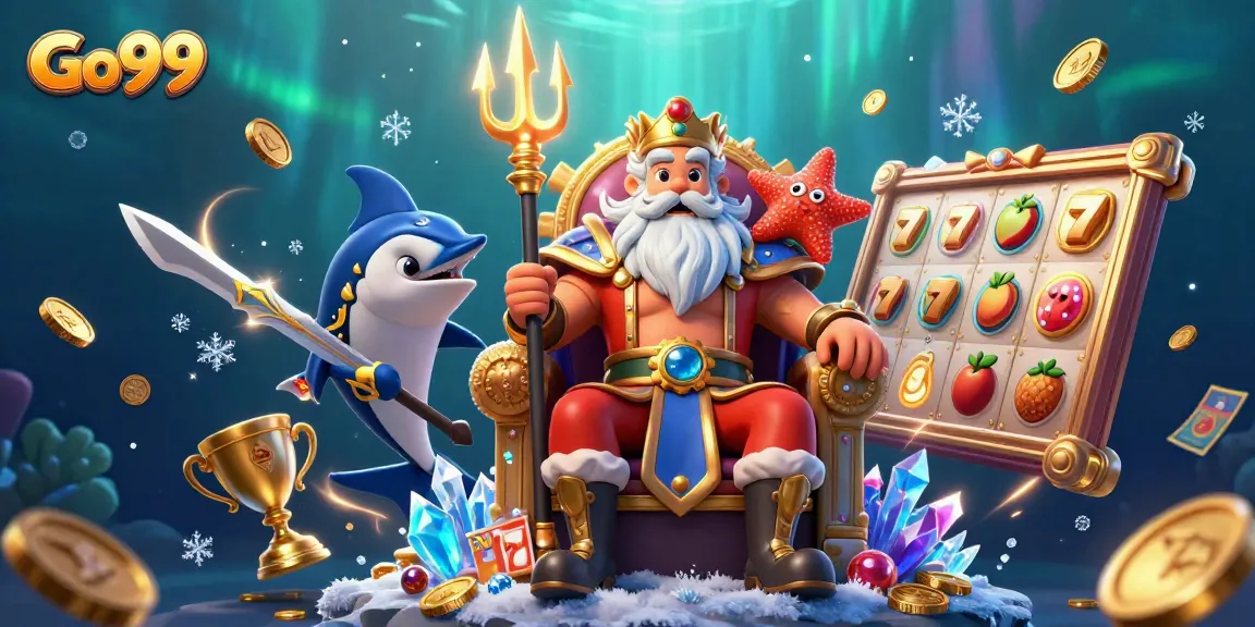 Engage with Go99 through a vibrant underwater casino realm filled with immersive gaming elements.