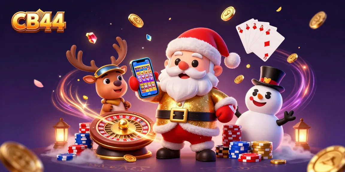 Join the fun at CB44 with Santa and friends enjoying thrilling games and jackpots!