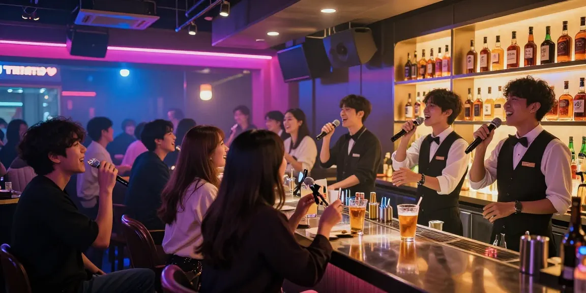 제주유흥의 생동감 넘치는 분위기와 함께 즐기는 젊은이들