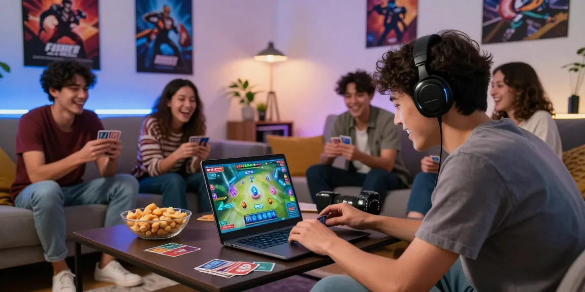 Exciting gaming environment with friends playing rikvip card games online.