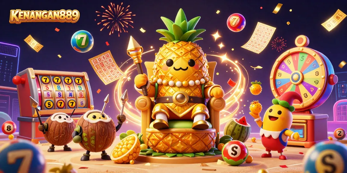 Play exciting slots at KENANGAN889 with colorful game elements and animated characters.