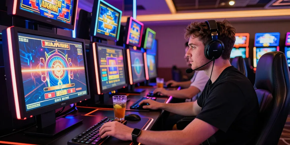 Engaging online gaming experience at Azarlatino Paraguay with vibrant slot machines and exciting atmosphere.