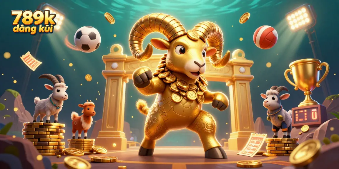 Engage in thrilling 789k đăng ký action with a vibrant 3D casino scene featuring dynamic sports elements.