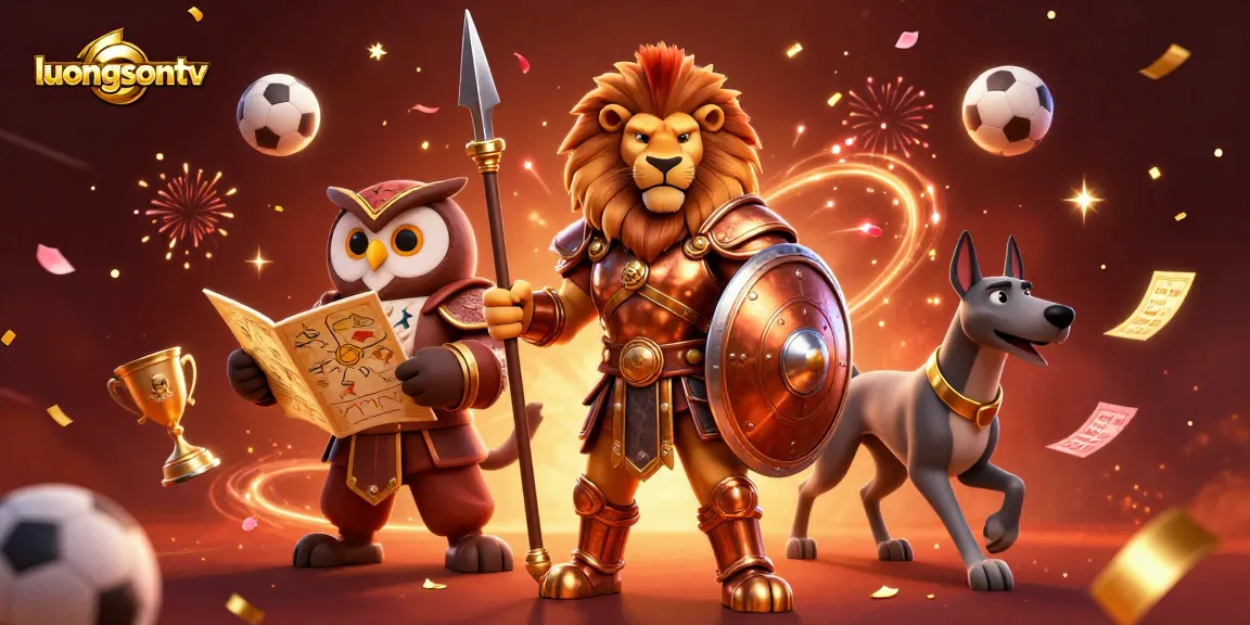 Experience thrilling bets with luongsontv's vibrant sports betting scene, showcasing dynamic character interactions.