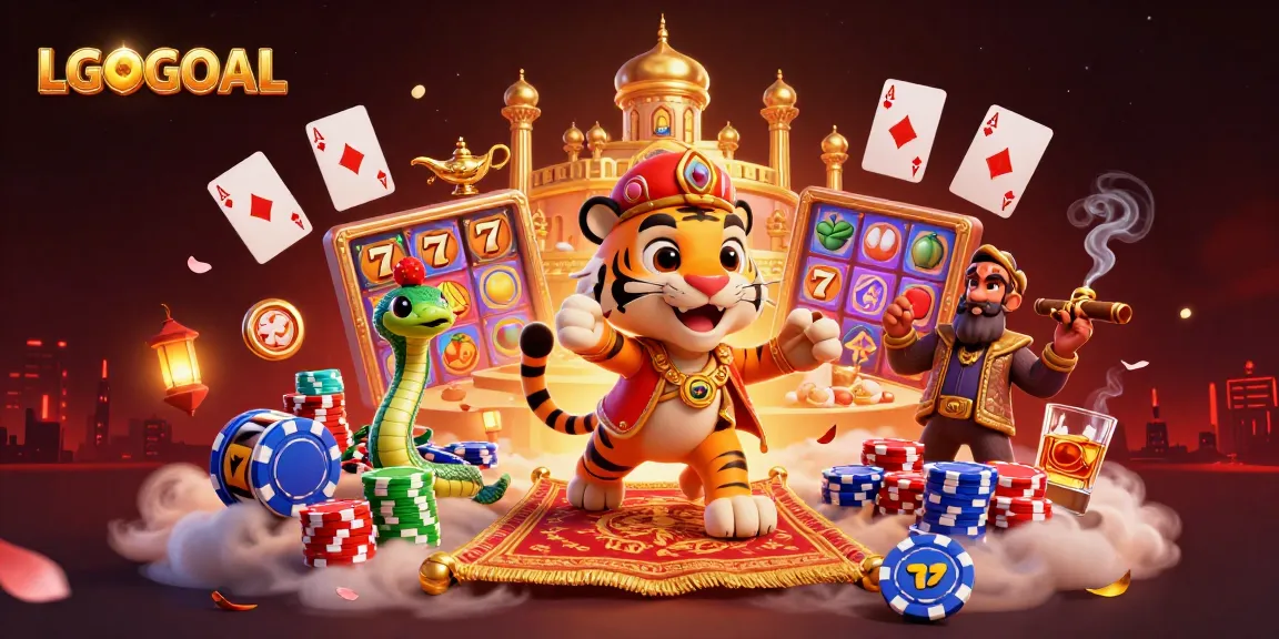 Experience the exhilarating slot adventure with LGOGOAL and vibrant gaming elements.