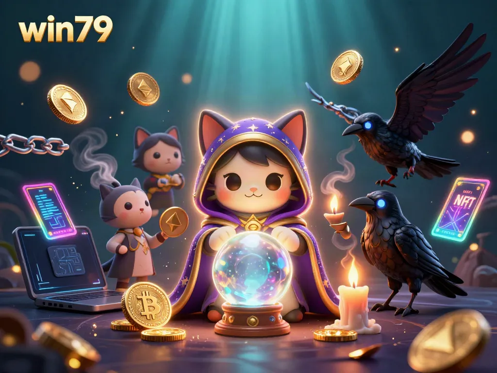 Experience the captivating blend of luck and strategy with win79 in a mystical casino scene.