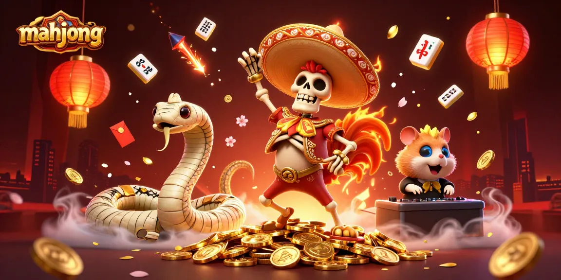 Experience an exciting mahjong adventure with vibrant characters and casino elements.