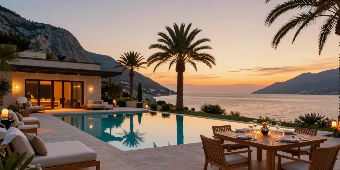 Stunning luxury villa in Albania with pool and ocean view, ideal for real estate albania.