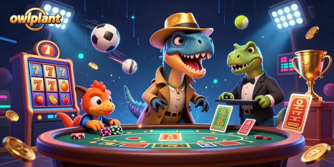 Owlplant illustrates a thrilling blackjack scene with dynamic characters and exciting gambling elements.