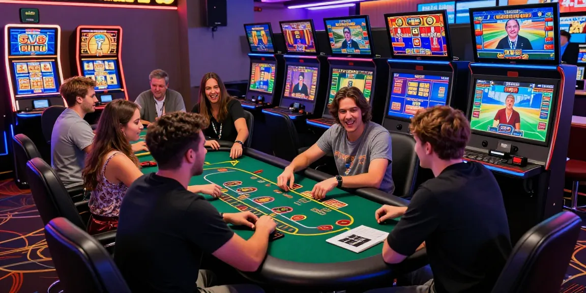 Exciting online casino atmosphere as scoarch.org.uk lists the best credit card casinos with players enjoying games and lively interactions.