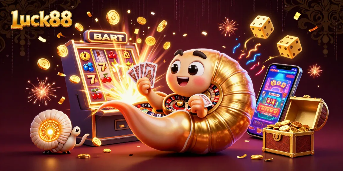 Engage in Luck88 with an energetic gameplay scene showcasing vibrant slot features and dynamic casino elements.