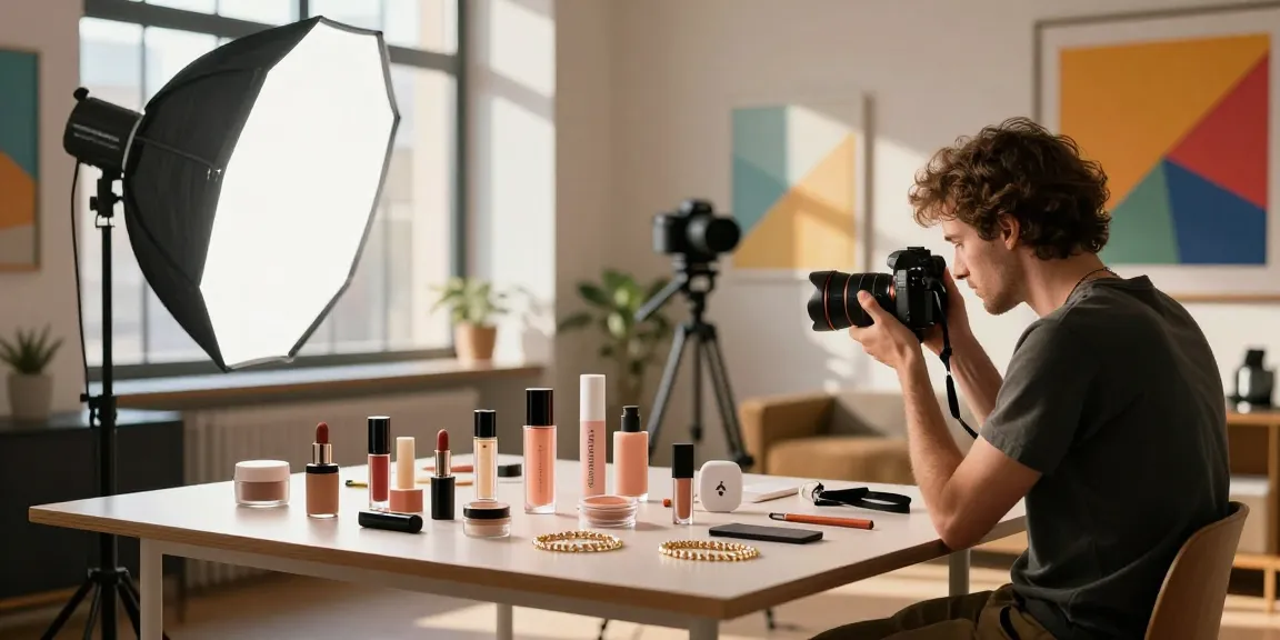 Professionale fotografo prodotti milano che cattura immagini di prodotto straordinarie in un vivace studio di fotografia.
