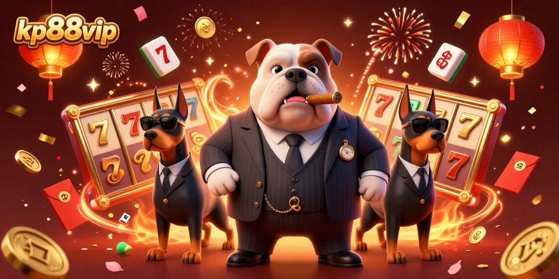 Engage in thrilling slots with kp88vip at this vibrant digital casino illustration.