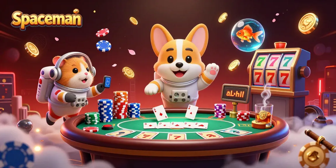 Experience the thrill of spaceman slots as the corgi astronaut floats in a vibrant casino