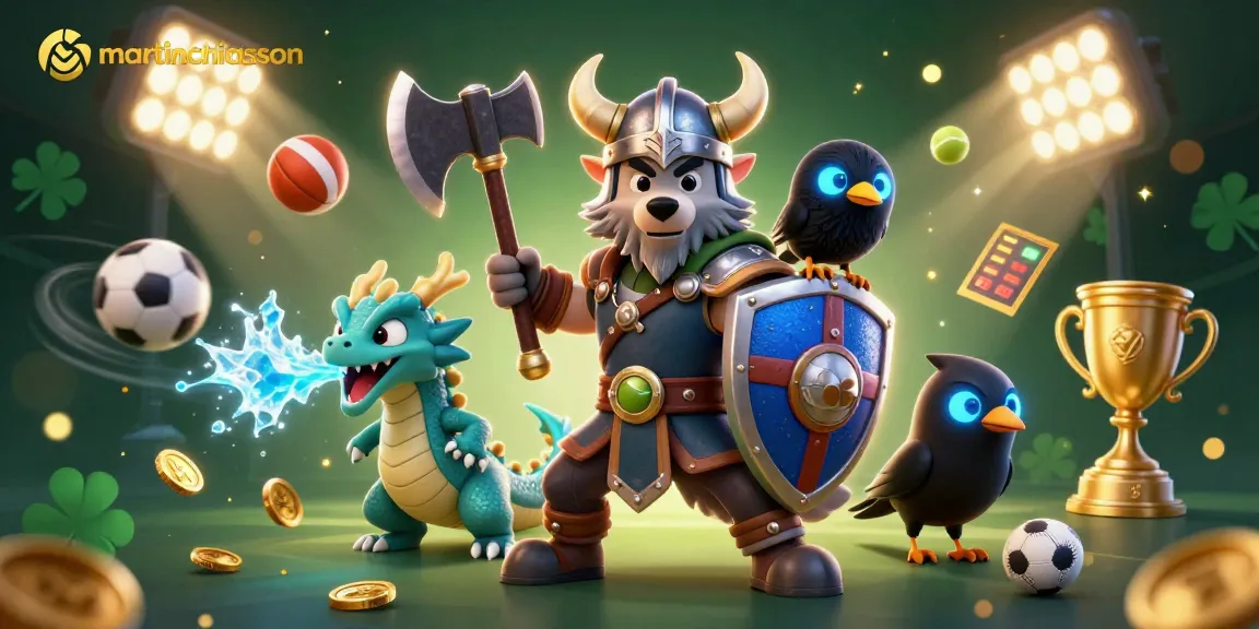 Spin big wins at martinchiasson with a vibrant Viking warrior and dynamic sports elements!