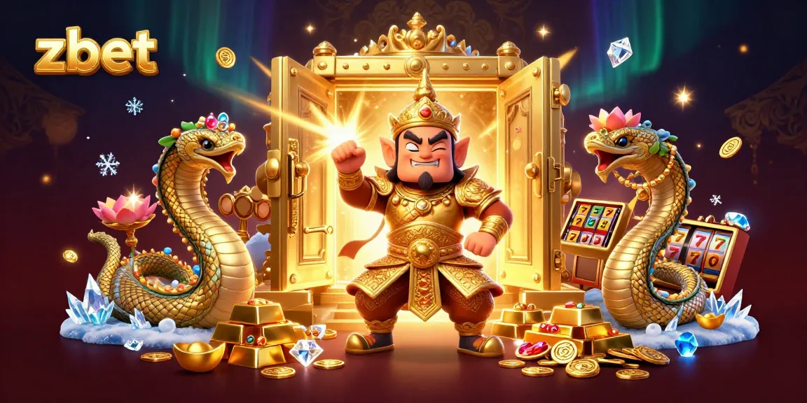 Experience the thrilling slots with zbet in a vibrant, richly detailed casino scene.