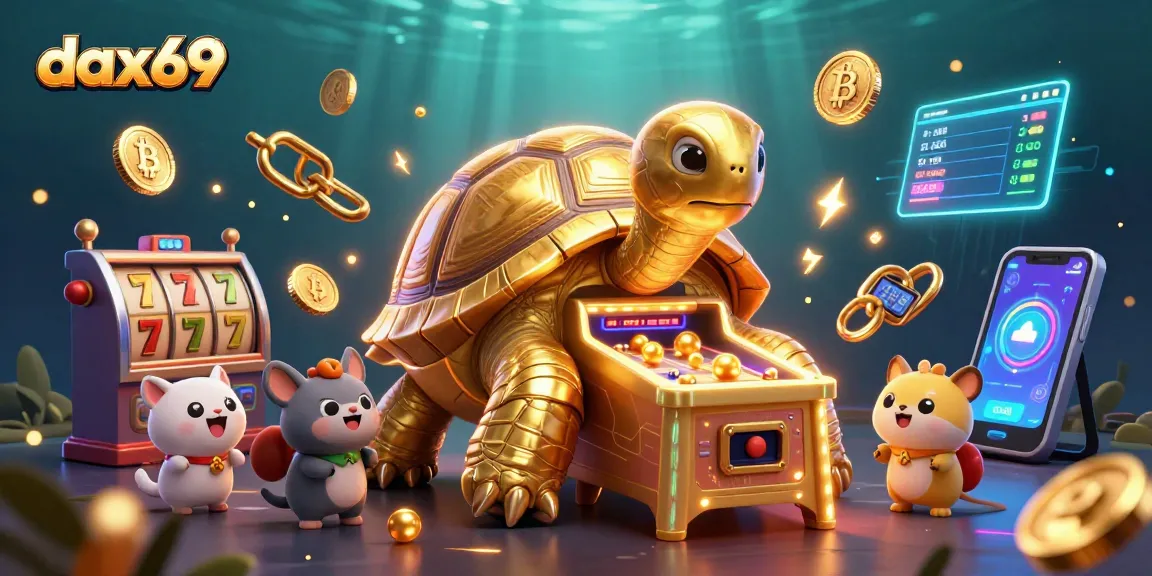 Menggabungkan elemen jackpot dan binatang kecil menunggu giliran di dax69, ini adalah ilustrasi kasino yang penuh warna.
