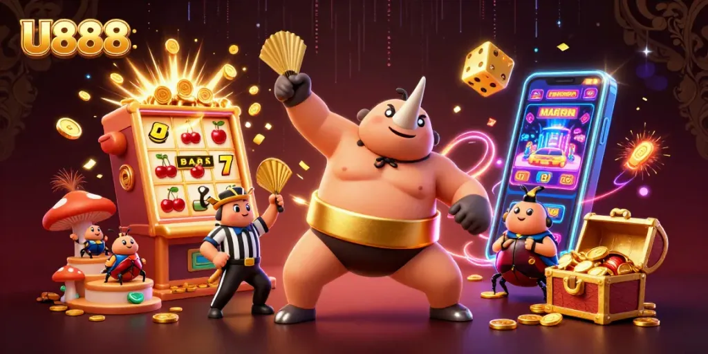 U888 delivers vibrant casino excitement with thrilling beetle characters and colorful slot machines.