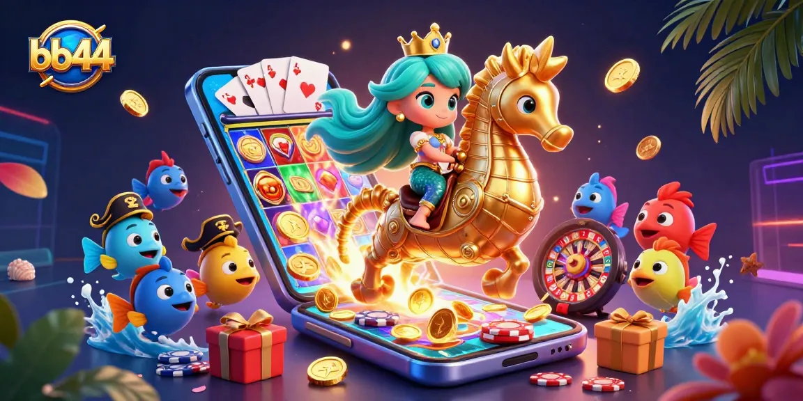 Engage in thrilling slot action with bb44 featuring a vibrant casino scene.