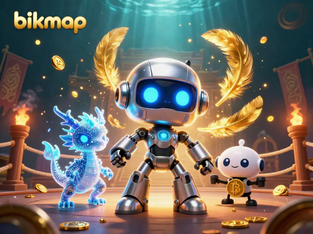 Menciptakan pengalaman bersepeda fantastis dengan bikemap, robot futuristik, dan koin emas berserakan.